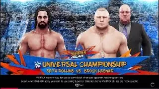 SUMMERSLAM 2019 SETH ROLLINS VS BROCK LESNAR- WWE UNIVERSAL CHAMPIONSHIP