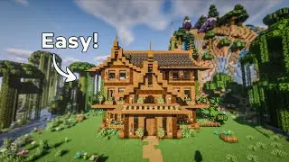 Minecraft: How To Build A Wooden House | Easy Survival Base