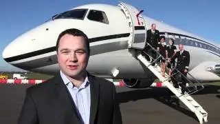 Hangar8's Embraer Lineage 1000 lands at London Oxford Airport
