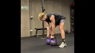 DOUBLE KB DEADLIFT #coachonline #gymexercises #functionalstrength #conditioning #hybridtraining