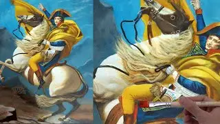 Napoleon Bonaparte  portrait painting |  horse painting | acrylic | step by step