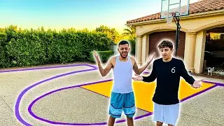 I Built a BASKETBALL COURT FOR FAZE RUG & BRAWADIS!!*Huge Surprise*