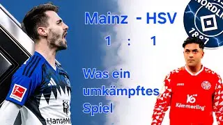HSV 🟦 ⬜️ ⬛️  holt ein 1:1 in Mainz 💪