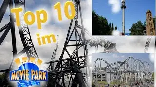 Top 10 Attraktionen aus dem Movie Park 2021