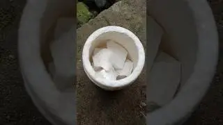 Quick lime [ CaO ] reaction with Water [H₂O] || #shorts