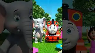 Talking Train Goes to Zoo 🚂🦁🐘 | Funny Animal Sounds | Kids Cartoon Short