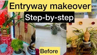 DIY Balcony Makeover on a Budget Entryway Redesign Step-By-Step /Terrace Garden Makeover