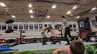 Buddy Tomas v Rob Vegas finish  ECPW