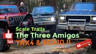 The Three Amigos TRX4 Bronco & Chevy and SCX 10 II Jeep