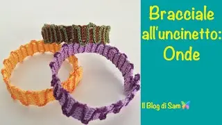Spiegazione del bracciale all'uncinetto Onde
