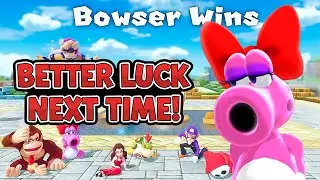 Super Mario Party Jamboree Bowser Kaboom Squad Birdo Gameplay Chargin' Chucks CPU Hard