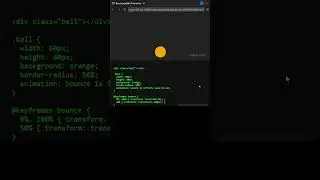 Bouncing Ball Animation Effect Using CSS & JavaScript | Fun Project #CSS #JavaScript #Programming