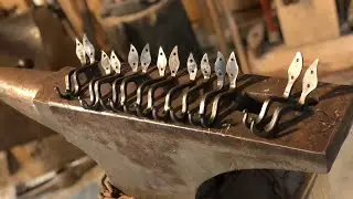 Forged curtain rod brackets headed to a homestead in Maine!