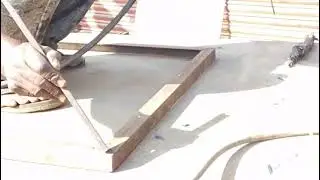 Sabai bhanda pahila angle iron lai frame ko aakar ma tayar parincha.#welding 