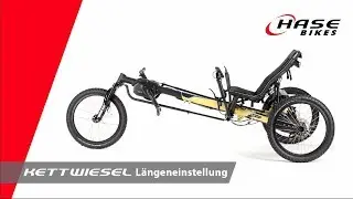 L&auml;ngenverstellung beim HASE BIKES Kettwiesel