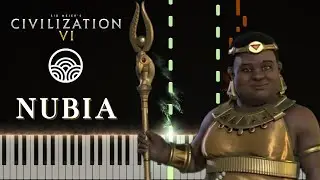Civilization 6 - Nubia Main Theme (Atomic) - Synthesia Piano Cover