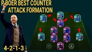 How To Play P.Boer (E.ten hag) - TACTICAL GUIDE PES 2020 MOBILE