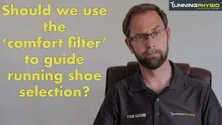Should we use the 'comfort filter' to guide running shoe selection?