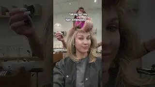 removing my hair extensions (again)