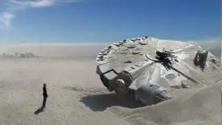 Crashed Millennium Falcon