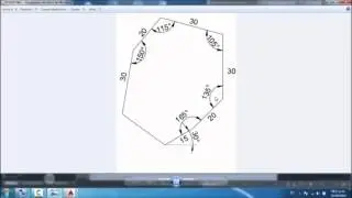 POLIGONO IRREGULAR CON COMANDOS BASICOS DE AUTOCAD