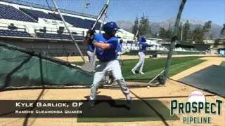 Kyle Garlick, OF, Los Angeles Dodgers, Swing Mechanics at 200 FPS