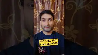 SSC CHSL 2025 Exam Date Out!! #sscadda247 #shorts #chsl