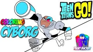 Teen Titans Go Coloring Pages Cyborg - Cartoon Network Coloring Book