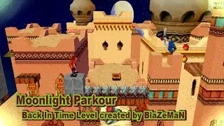 Moonlight Parkour Crash Bandicoot Back In Time Level Walkthrough (Old version)