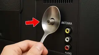 Just place a Spoon behind the TV and watch all the channels in the world in Full HD, Antenna booster