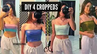 DIY 4 IDEIAS DE CUSTOMIZAÇÃO DE CROPPEDS FÁCEIS | FAÇA VOCÊ MESMA | CUSTOMIZATION LOOK SHEIN