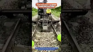 Advanced Machine for Fast Precise Railway Sleeper Installation.