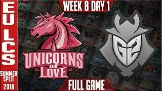 UOL vs G2 Highlights  | EU LCS Summer 2018 Week 8 Day 1 | Unicorns of Love vs G2 Esports