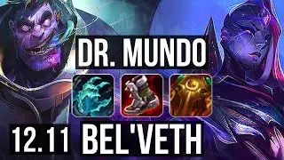 DR. MUNDO vs BEL'VETH (TOP) | 500+ games, 5/2/6 | EUW Master | 12.11