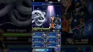 FFBE - Scorn of the White Dragon EXT - 3 turns OBAMA with NV Sora