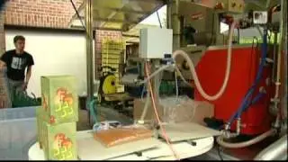 Mobiele fruitpers houtlandse tuinsappen