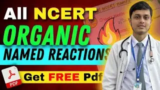 All NCERT Organic Named-Reactions in 1 PDF📑 | Download Now [FREE]😍 | NEET/JEE