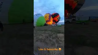 Time lapse Hot Air Balloon Festival  Medicine Hat Alberta #shorts #viral