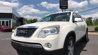 2012 GMC Acadia SLT-1 Summit White 3.6L V6 SIDI 6-Speed Automatic Electronic with Overdrive 4D SUV