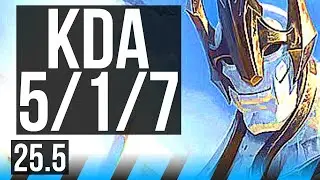 GALIO vs MEL (MID) | 5/1/7, 500+ games | KR Master | 25.5