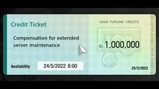 Compensation for Extended Server Maintenance - Gran Turismo 7