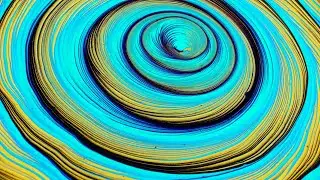 (457) SPIRAL split cup acrylic pour ~ Down the Rabbit hole ~ Straight pour ~ Satisfying art
