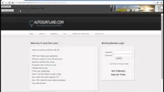 Auto Surf Land How to add website and Start Surfing