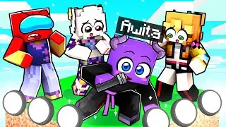 Sobreviviendo en UN BLOQUE pero Soy Un DEMONIO KPOP en Minecraft!