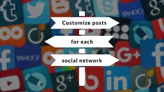 Customize posts for each social network
