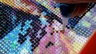 Diamond Painting Color Splash Horse Timelapse Part 3