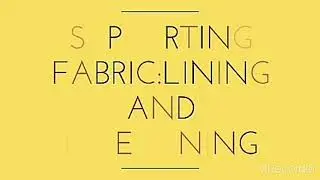SUPPORTING FABRIC: