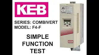 KEB Combivert F4-F SERVO frequency inverter 10F4F3D-4R01 (380VAc / 2.2kW) Basic function test