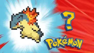 Typhlosion Pixel Art with Pokemon Cards