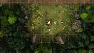 dnd live map road forest camp 2k днд анимированная карта лагерь в лесу вдоль дороги